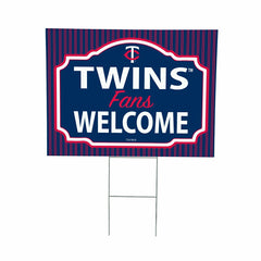 Minnesota Twins Coroplast Yard Sign, "Fans Welcome", MLB, Home