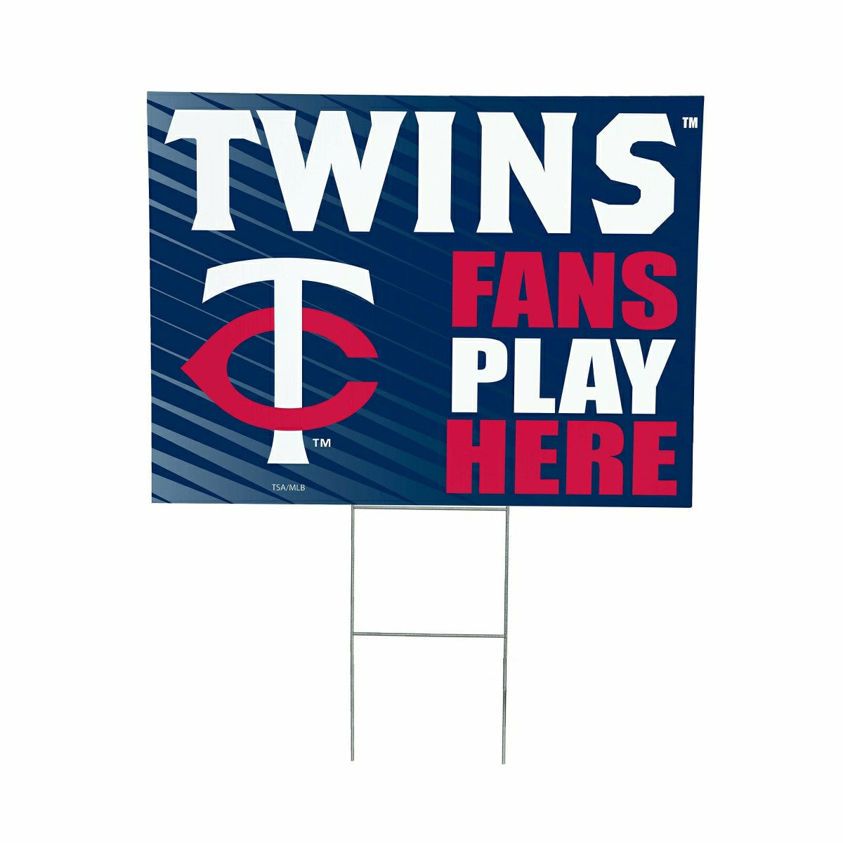 Minnesota Twins Coroplast Yard Sign "Fans Play Here", MLB, Home