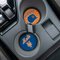 New York Mets Car Coaster Set, 2pc, MLB, Home