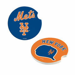 New York Mets Car Coaster Set, 2pc, MLB, Home