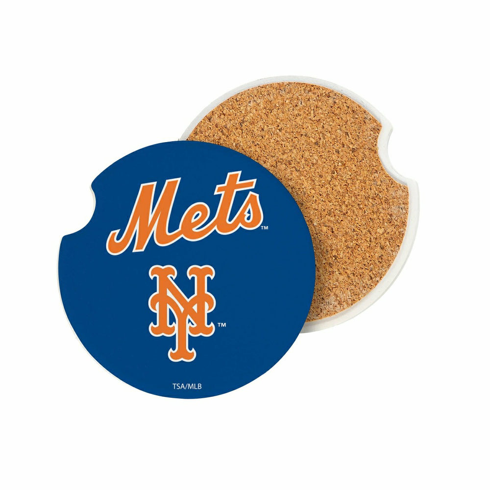 New York Mets Car Coaster Set, 2pc, MLB, Home