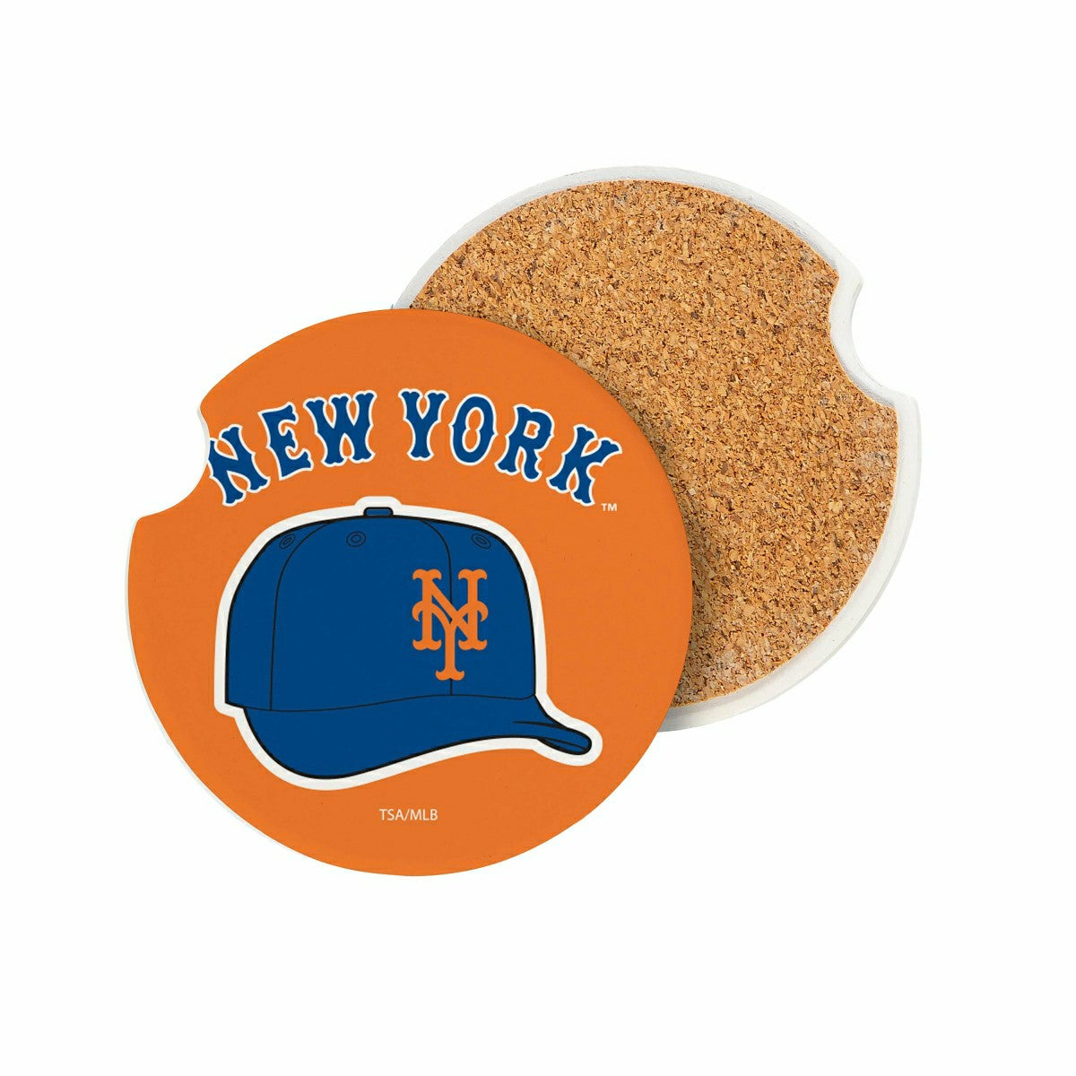 New York Mets Car Coaster Set, 2pc, MLB, Home