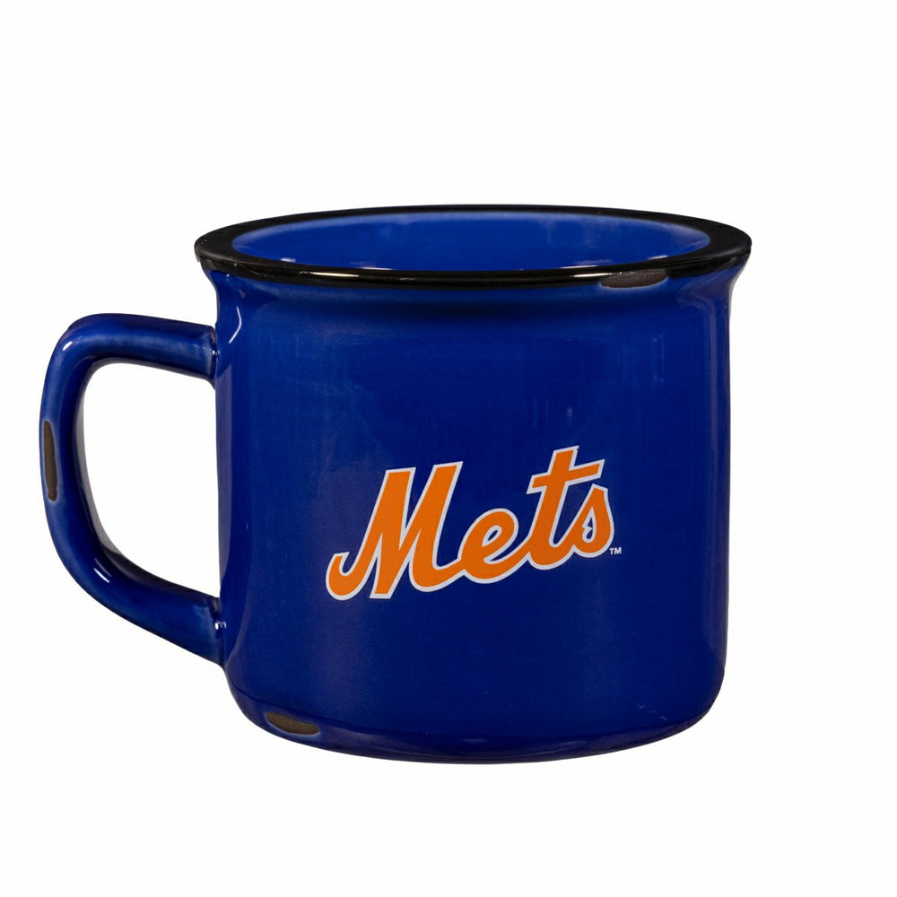 New York Mets Ceramic Camp Cup with Enamel Finish, 14oz, MLB, Home