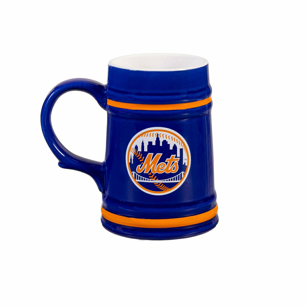 New York Mets Ceramic Stein Cup, 24oz, MLB, Home