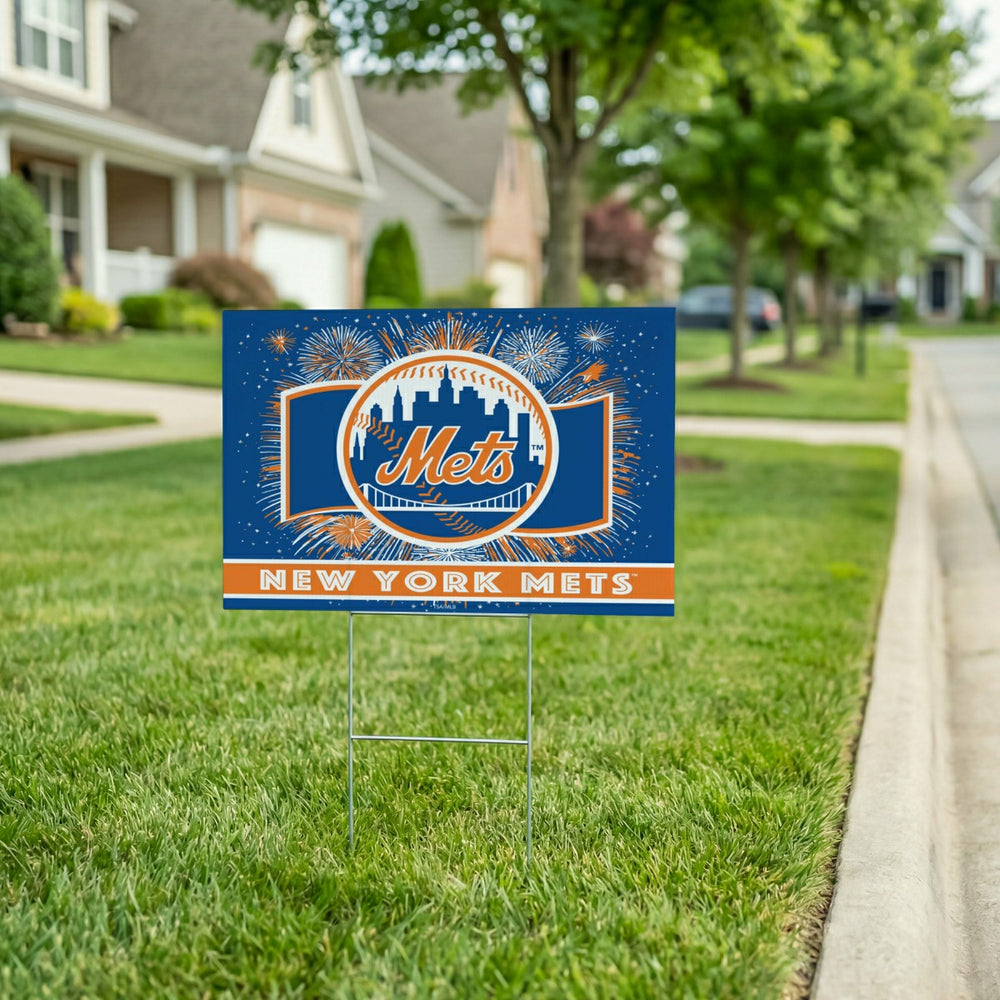 New York Mets Yard Sign, Patriotic, MLB, Home