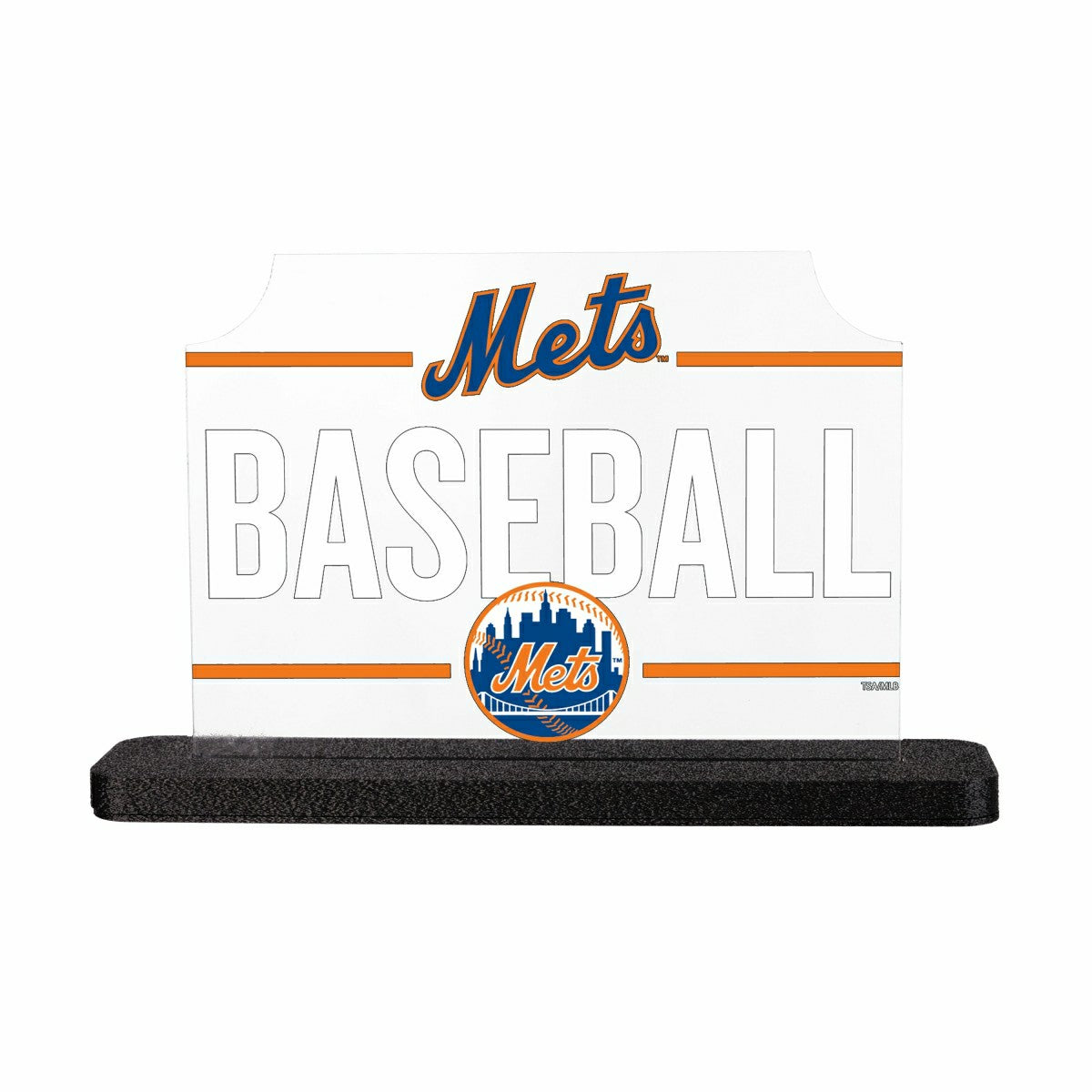 New York Mets Baseball Rectangle Desklite LED Decor, MLB, Home