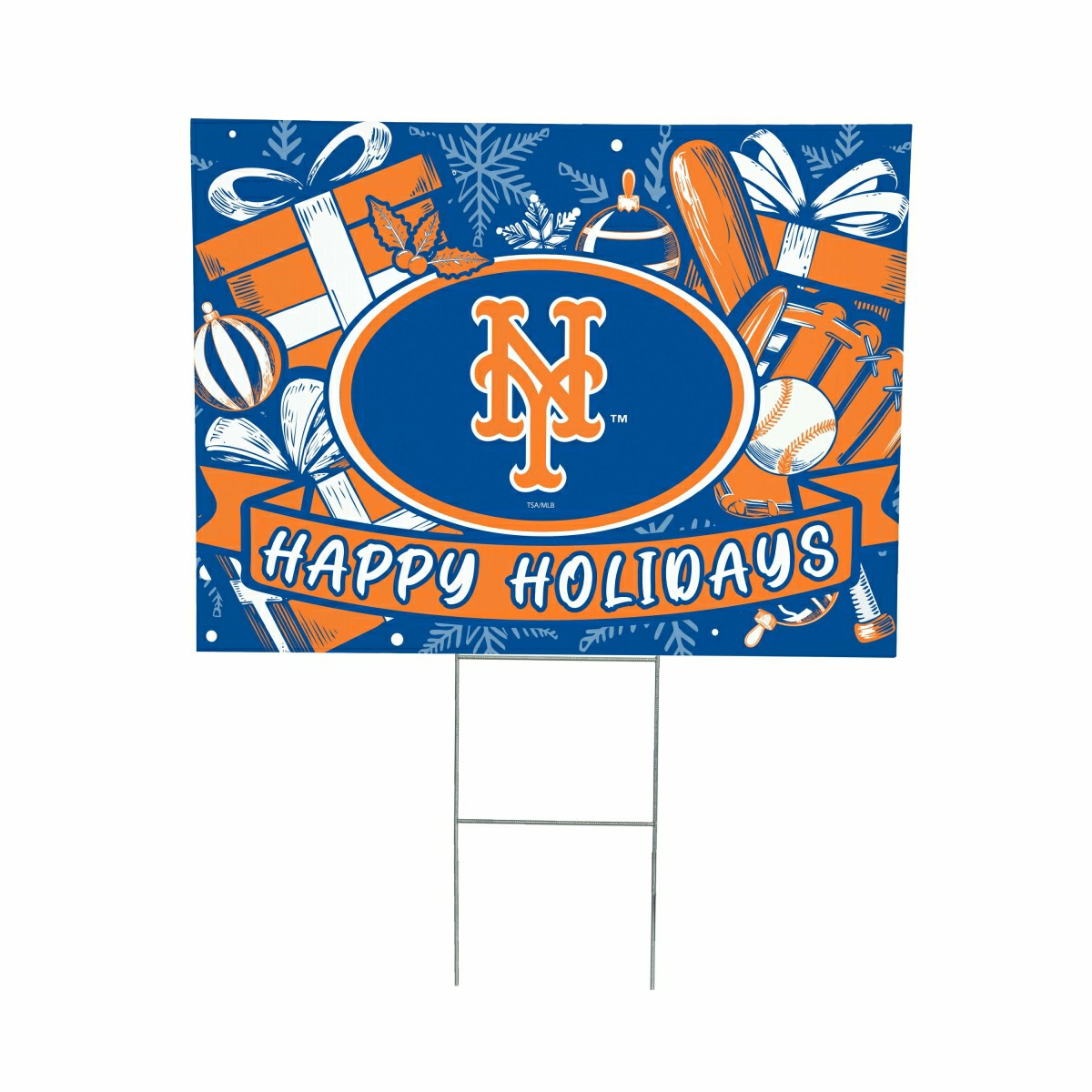 New York Mets Yard Sign, Holiday, MLB, Home