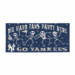 New York Yankees Flocked Coir Halloween Sassafras Switch Mat, 22"x10", MLB