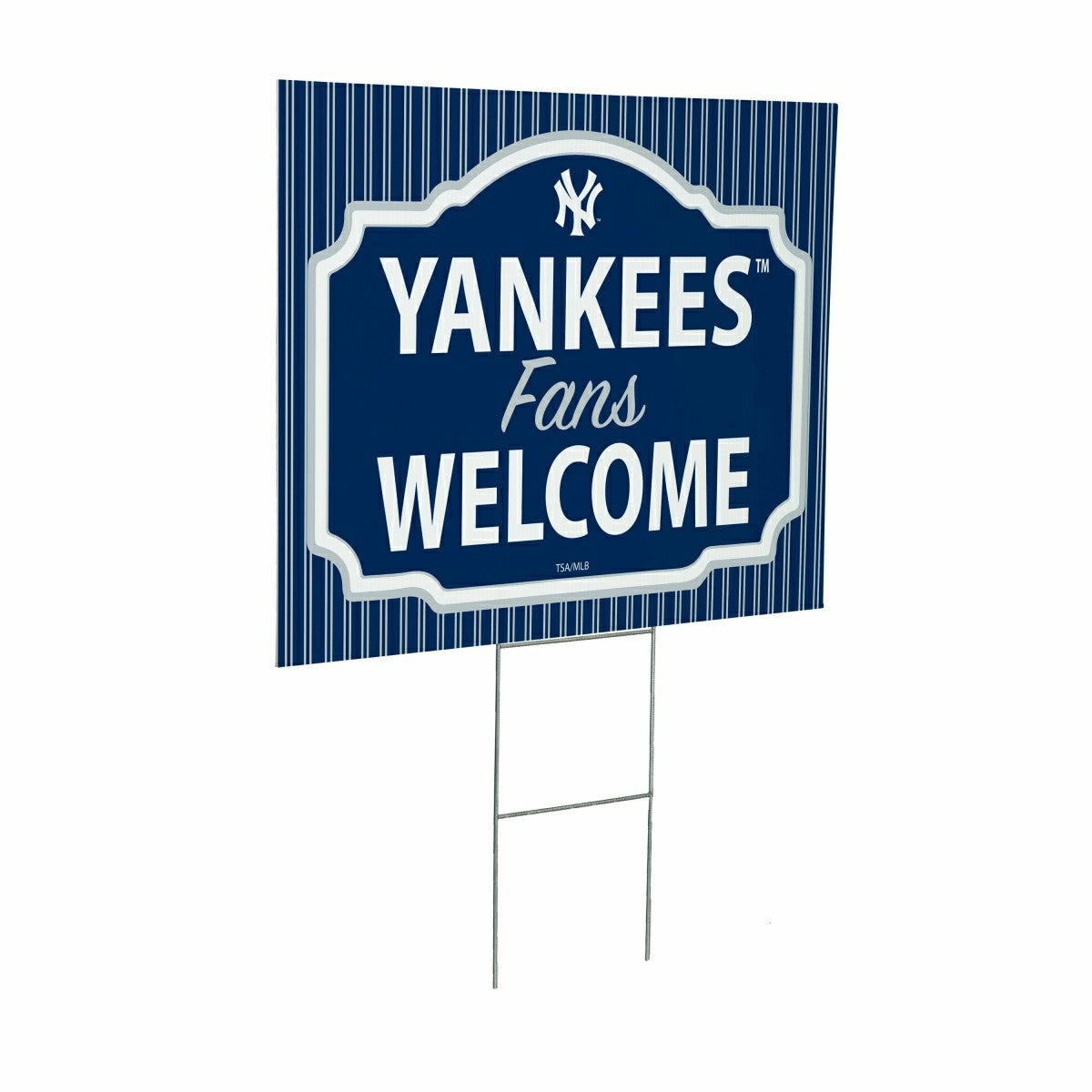 New York Yankees Coroplast Yard Sign, "Fans Welcome", MLB, Home