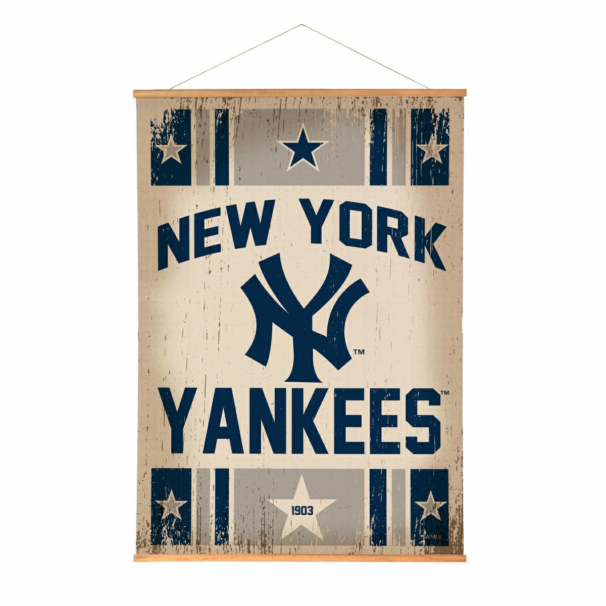 New York Yankees, Canvas Wall Tapestry, Large, 54x36, MLB, Home
