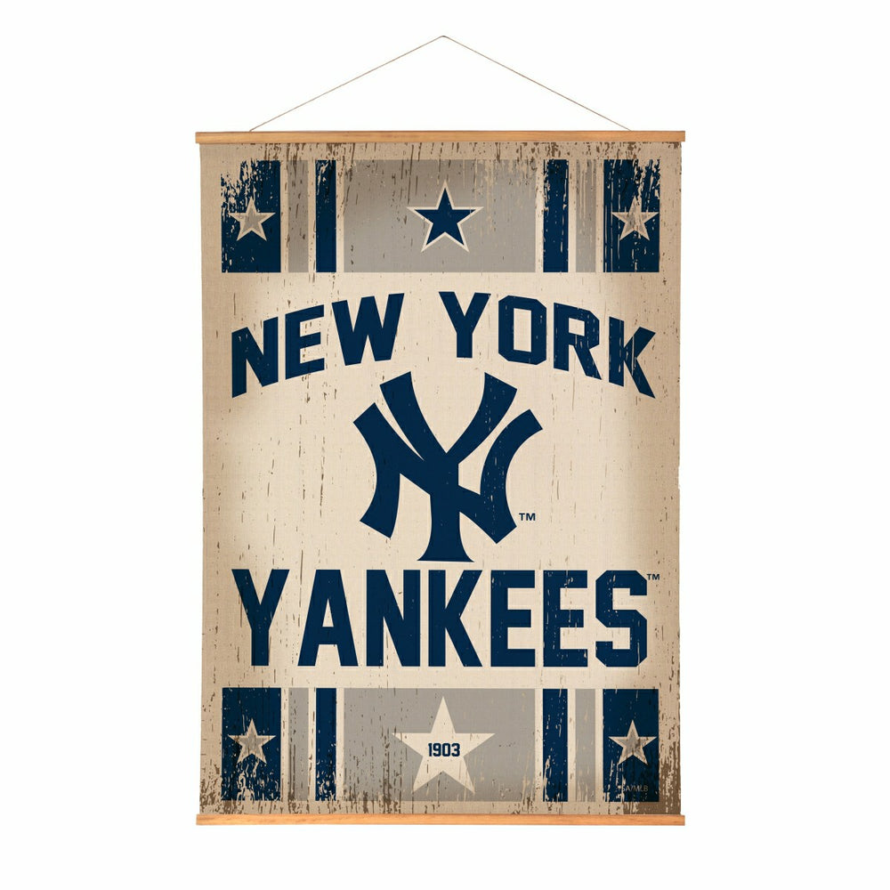 New York Yankees, Canvas Wall Tapestry, Large, 54x36, MLB, Home