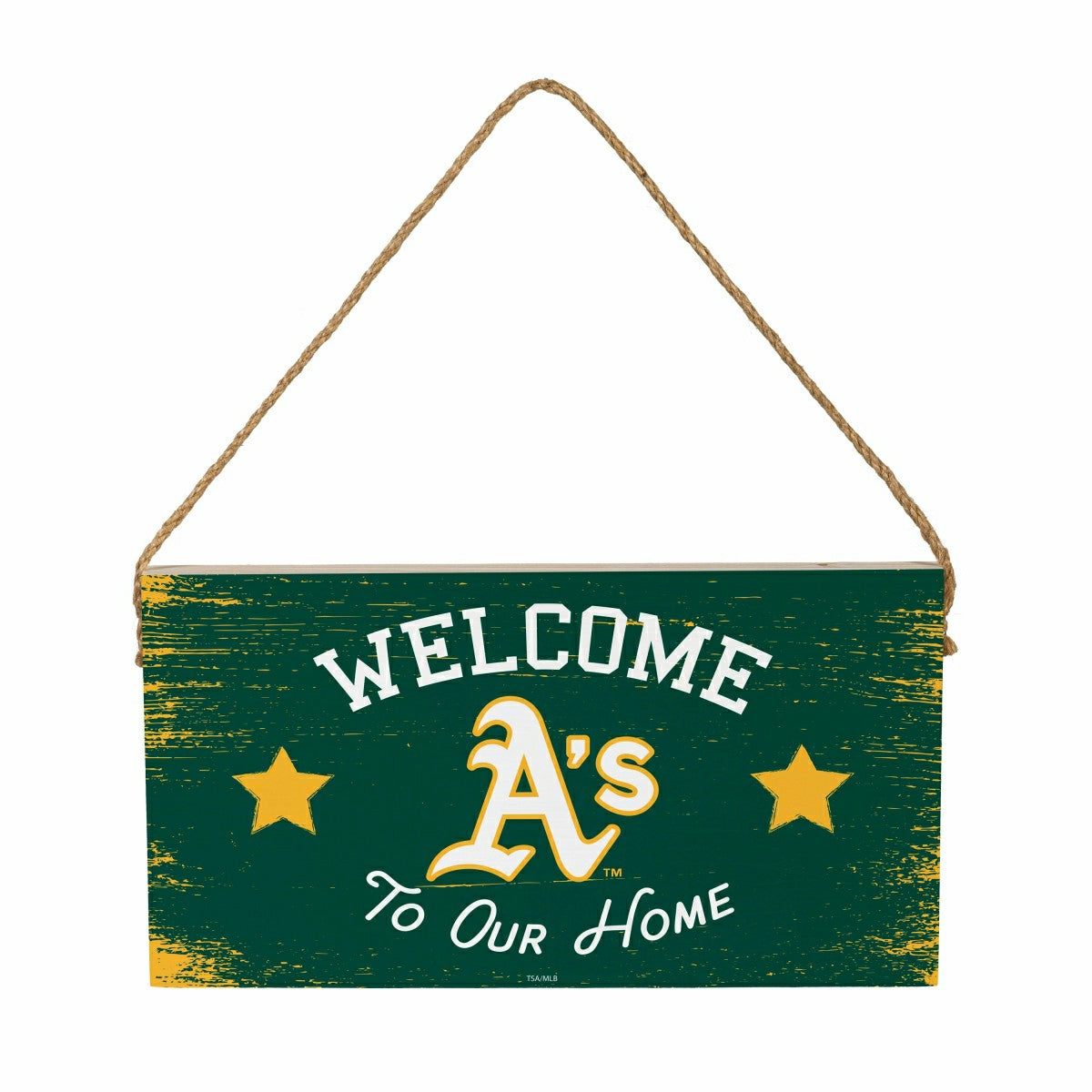 Athletics Wood Wall Sign, 6x11, MLB, Home