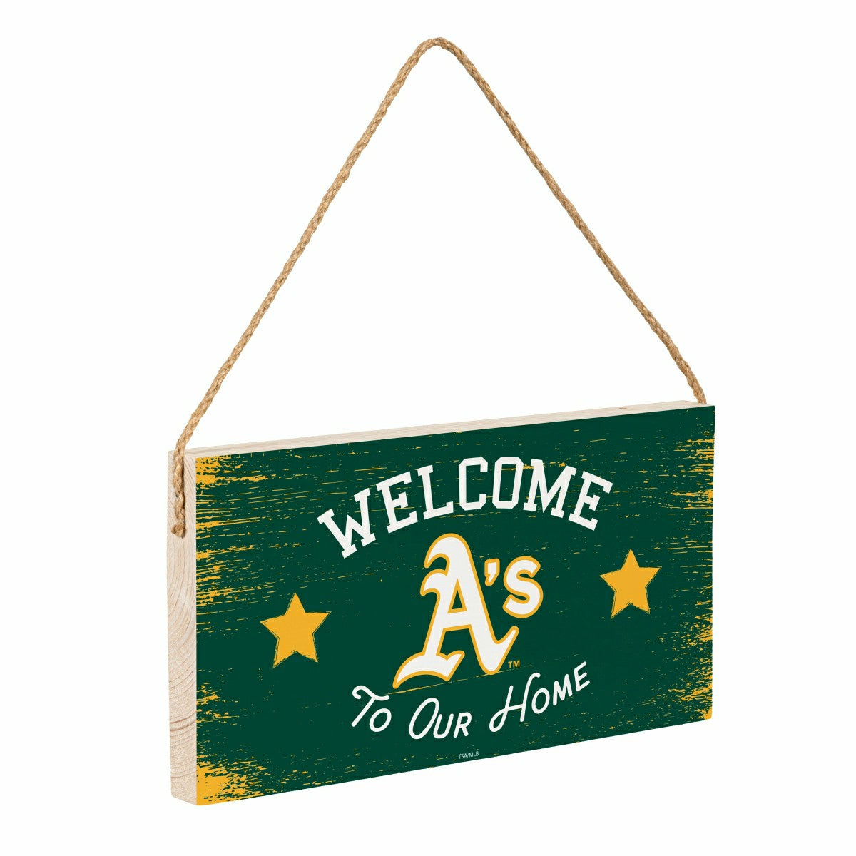 Athletics Wood Wall Sign, 6x11, MLB, Home
