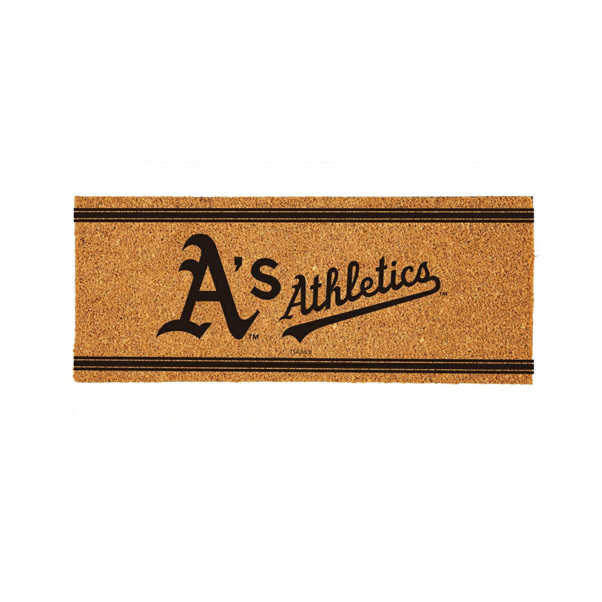 Oakland A's Extra Large One Color Coir Mat, 60"x24", MLB
