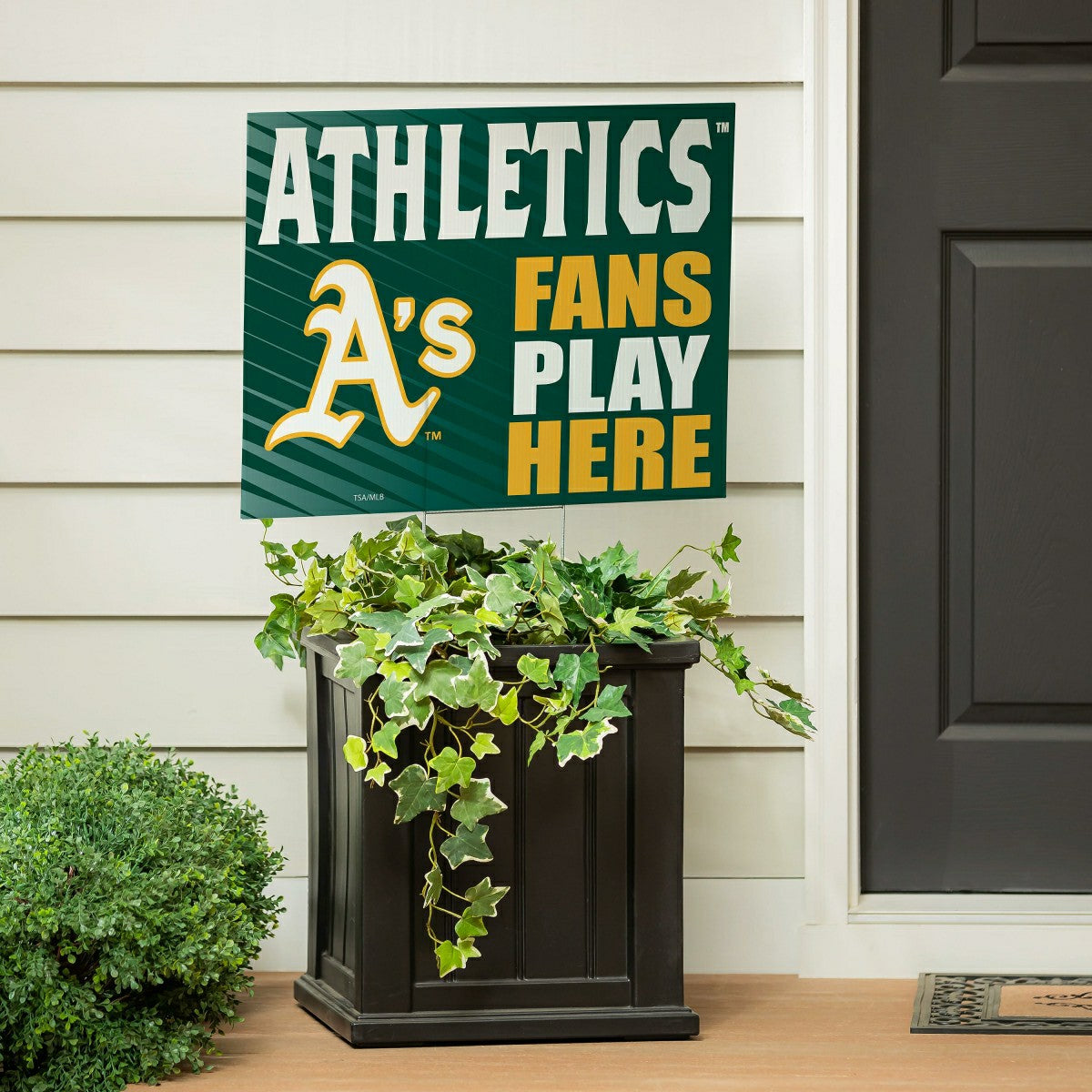 Athletics Coroplast Yard Sign "Fans Play Here", MLB, Home