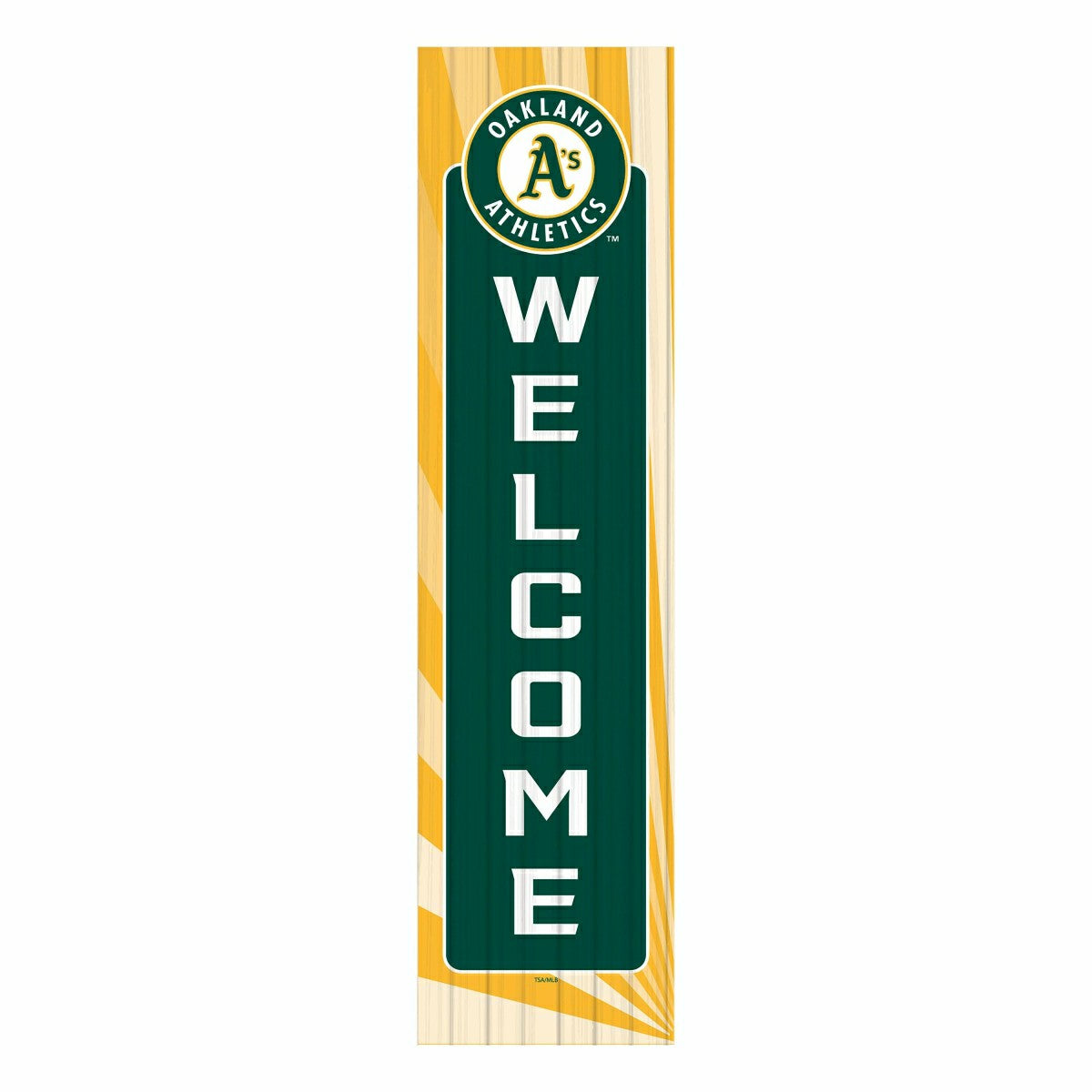 Oakland A's, Summer Seasonal Leaner, 46" Single Sided, MLB, Home