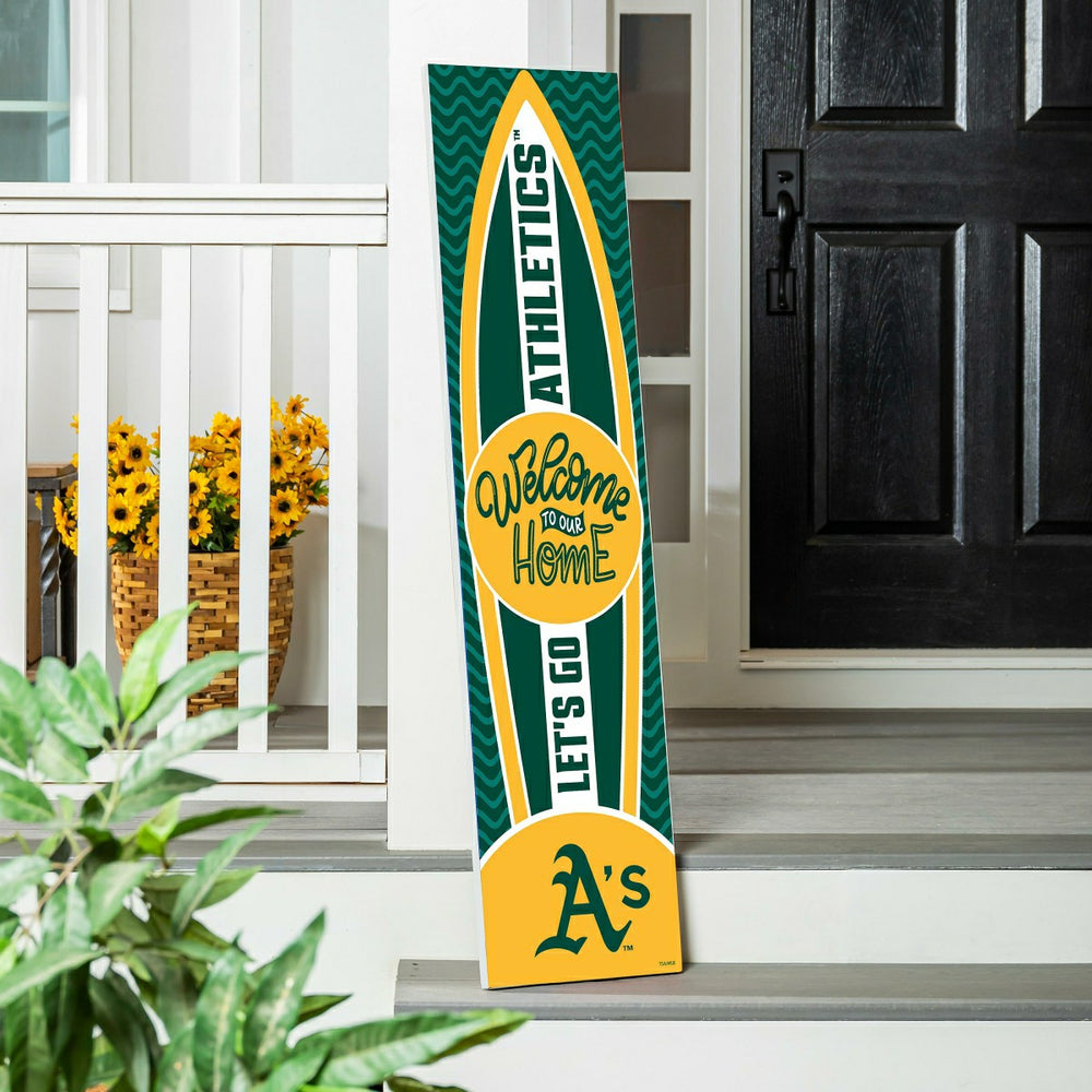 Oakland A's Summer Seasonal Surfboard ECM Exclusive 47" Single Sided L, MLB, Home