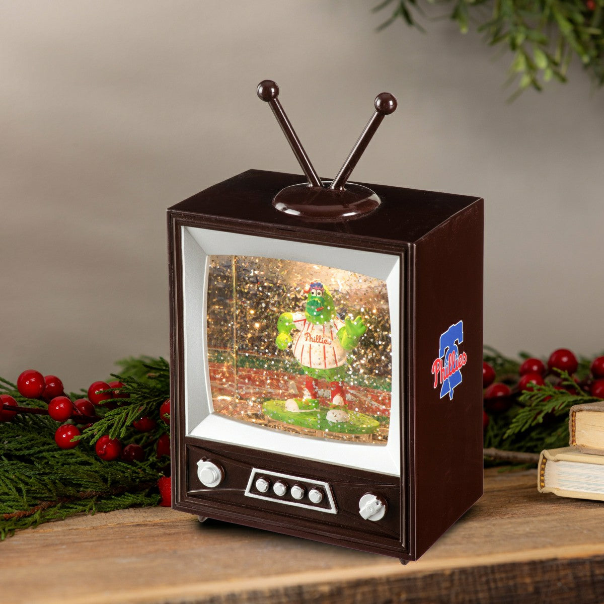 Philadelphia Phillies Vintage TV Water Lantern, MLB, Home