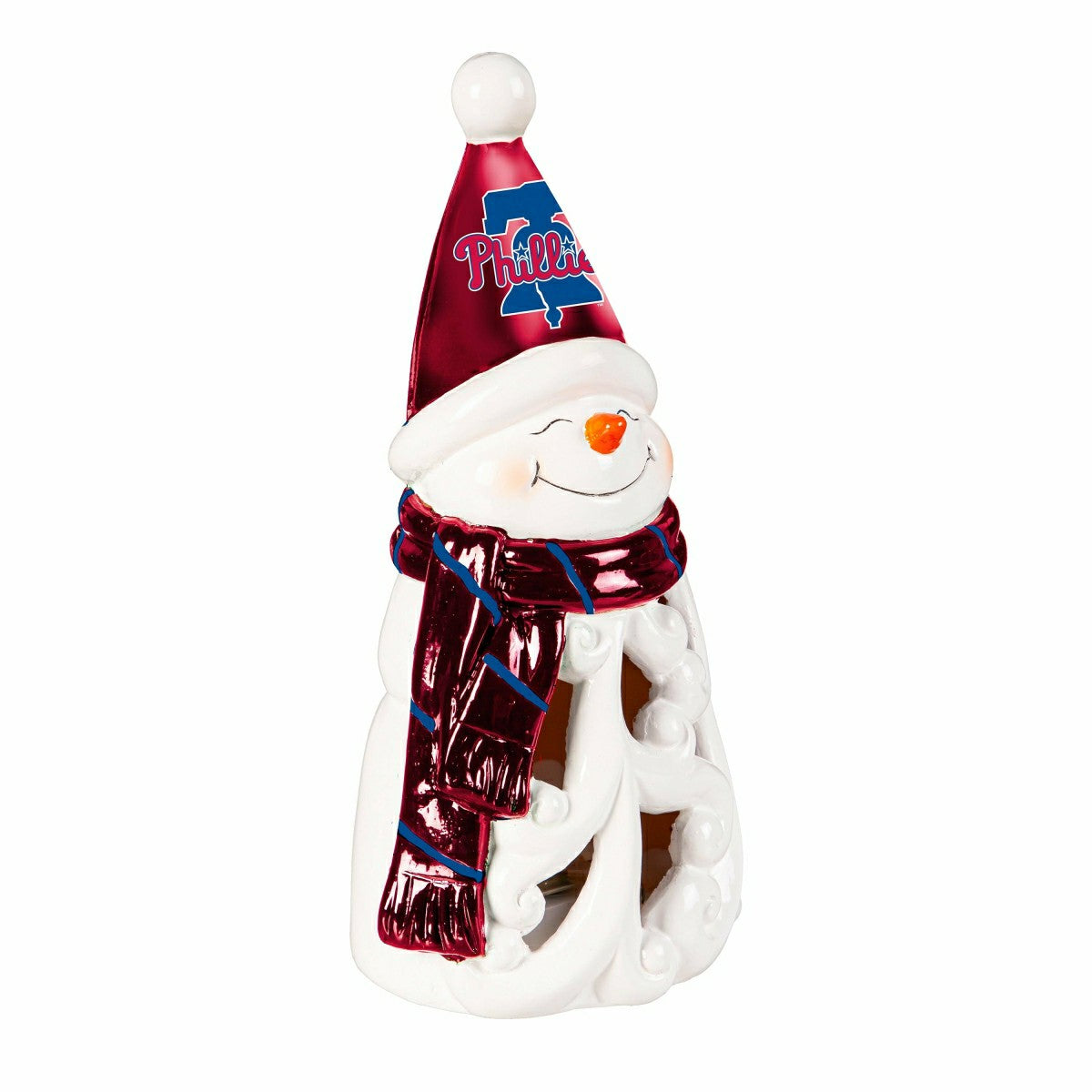 Philadelphia Phillies Snowman LED Statuary, 8", MLB, Home