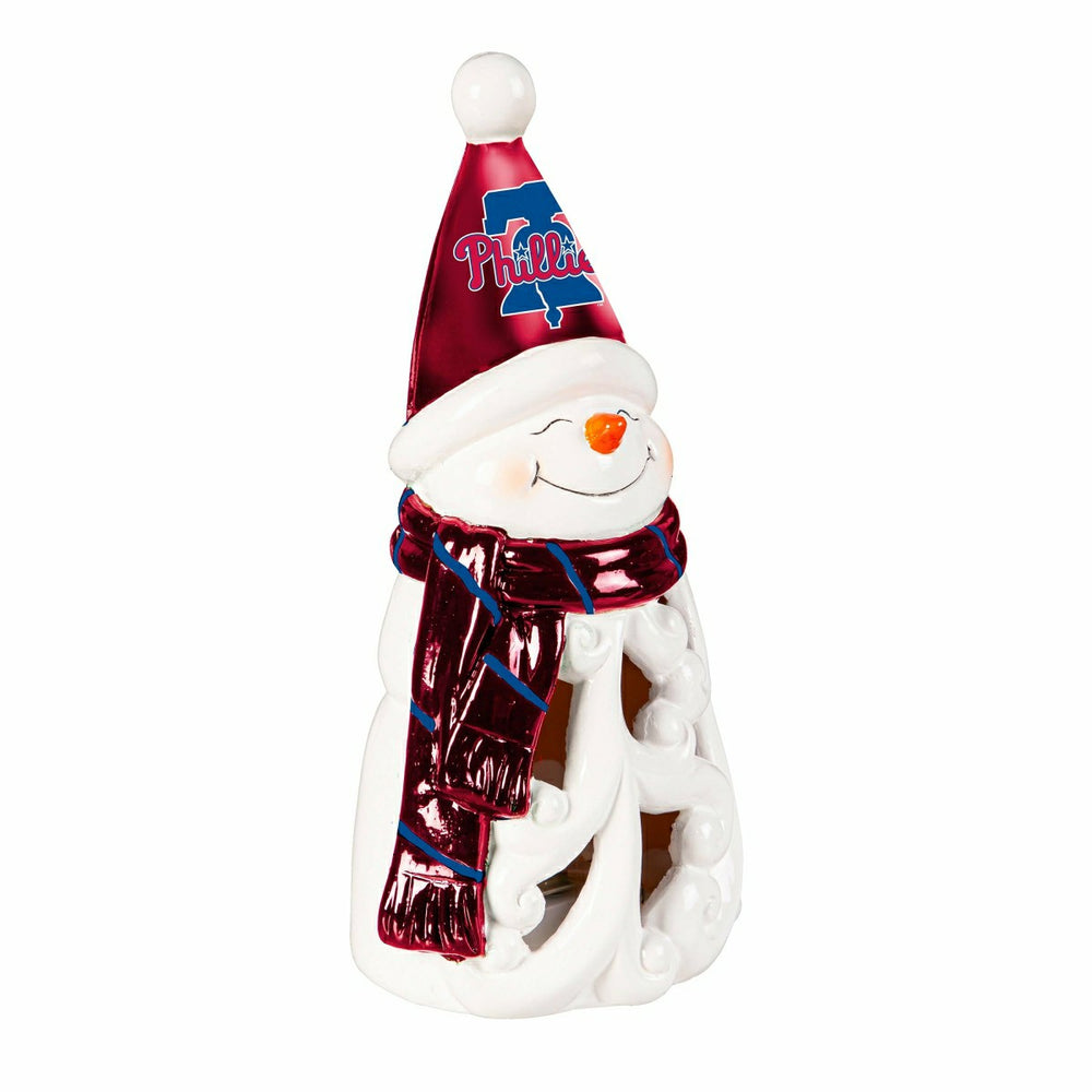 Philadelphia Phillies Snowman LED Statuary, 8", MLB, Home