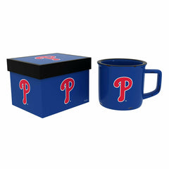 Philadelphia Phillies Ceramic Camp Cup with Enamel Finish, 14oz, MLB, Home