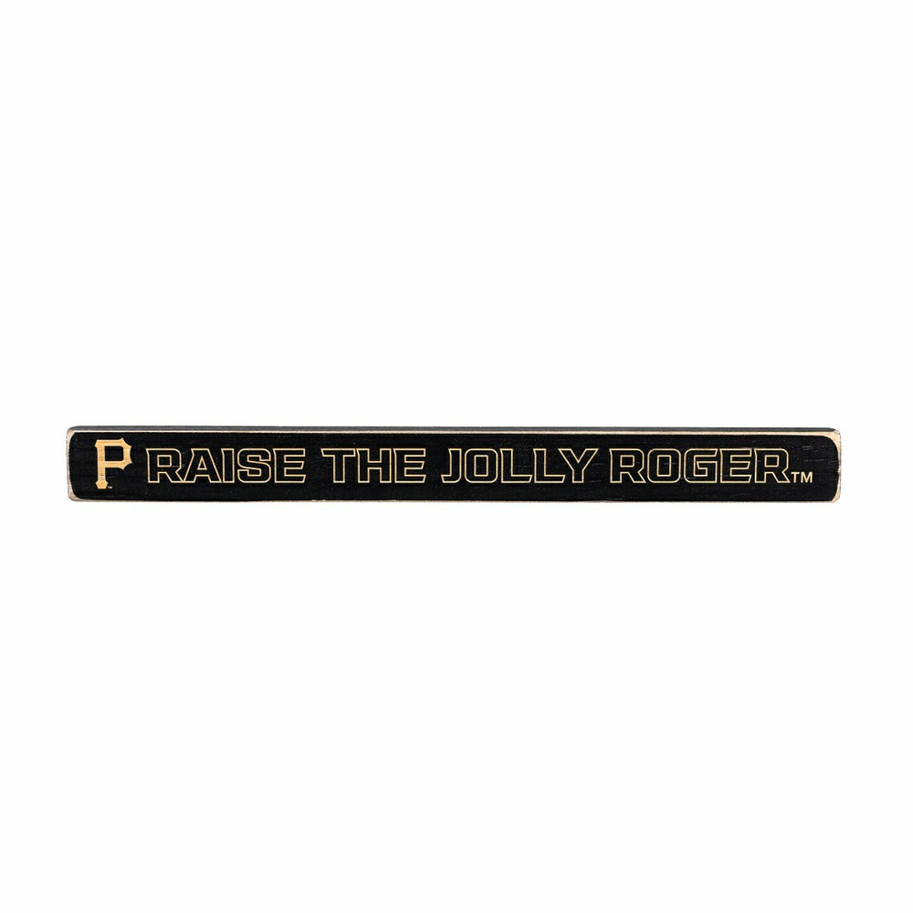 Pittsburgh Pirates Engraved Wood Sign, 1.5" x 18", MLB, Home