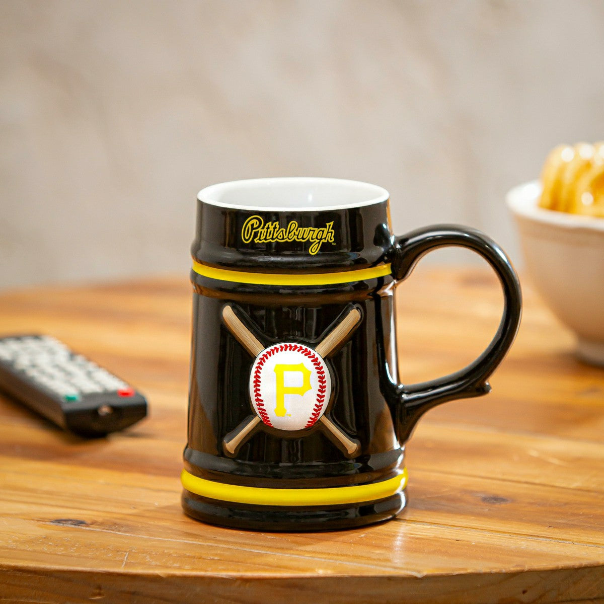 Pittsburgh Pirates Ceramic Stein Cup, 24oz, MLB, Home
