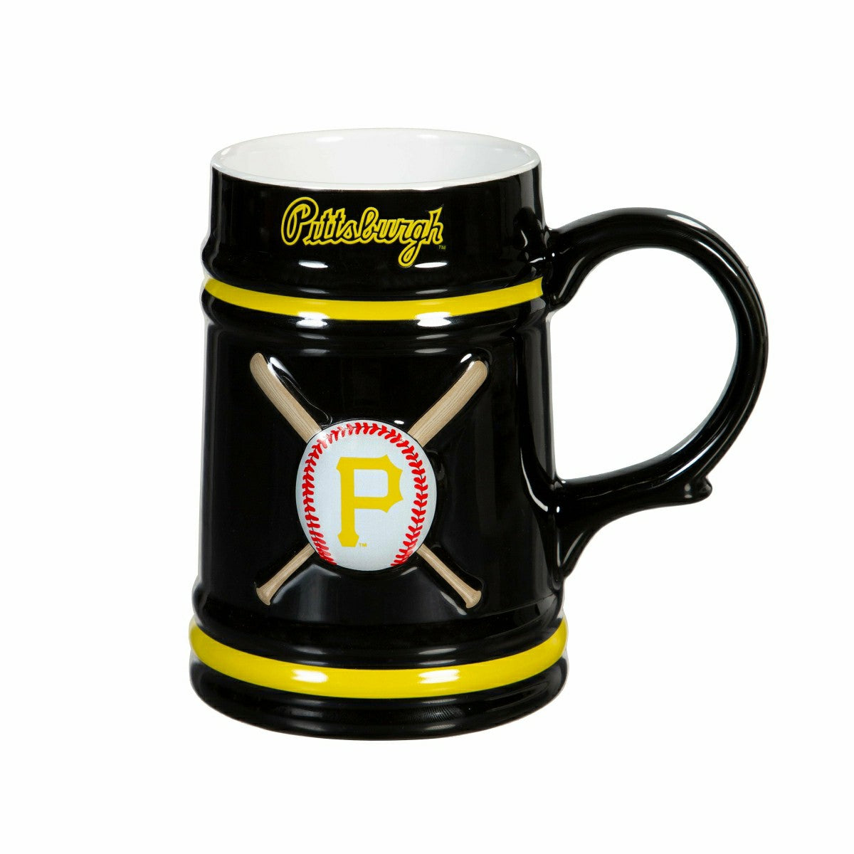 Pittsburgh Pirates Ceramic Stein Cup, 24oz, MLB, Home