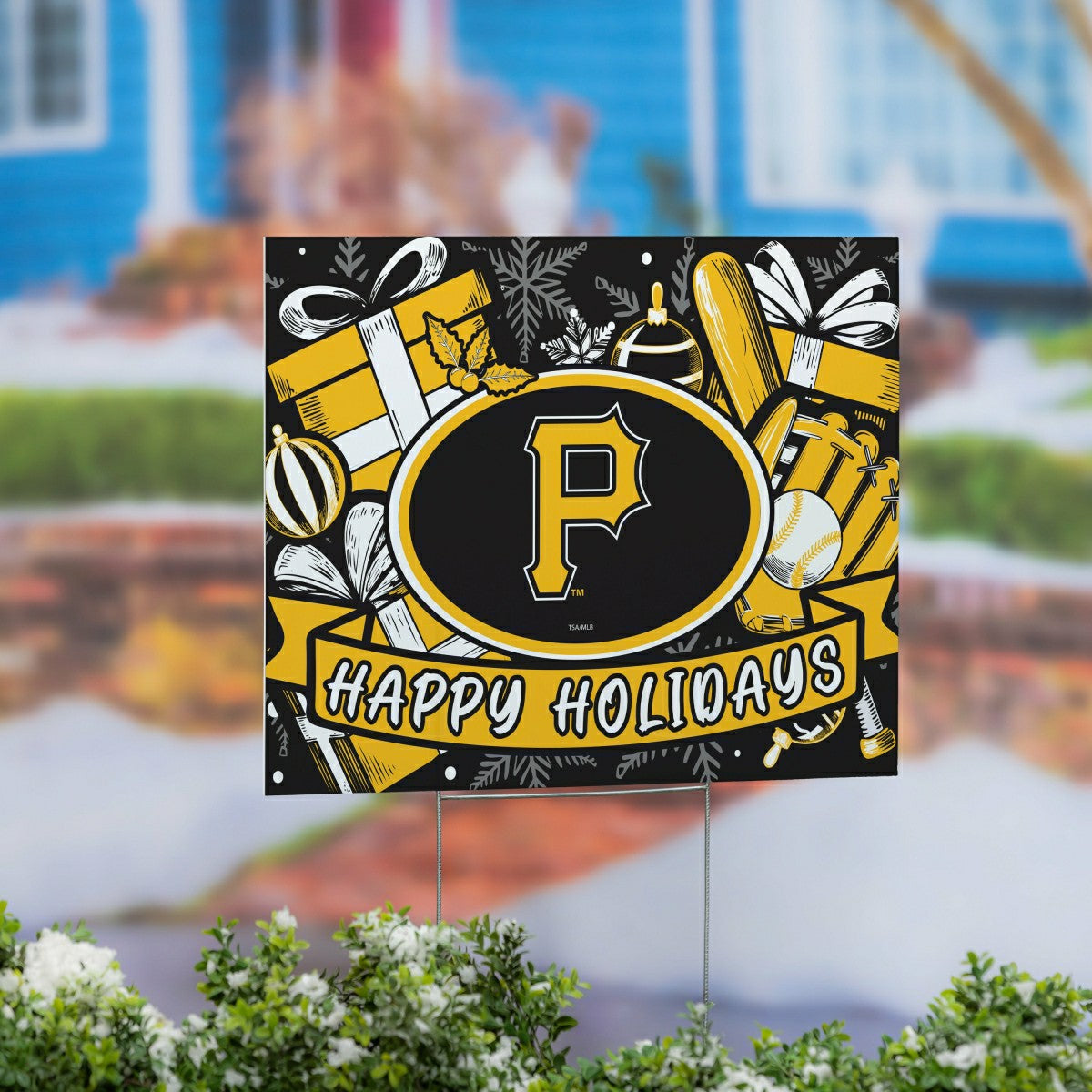 Pittsburgh Pirates Yard Sign, Holiday, MLB, Home