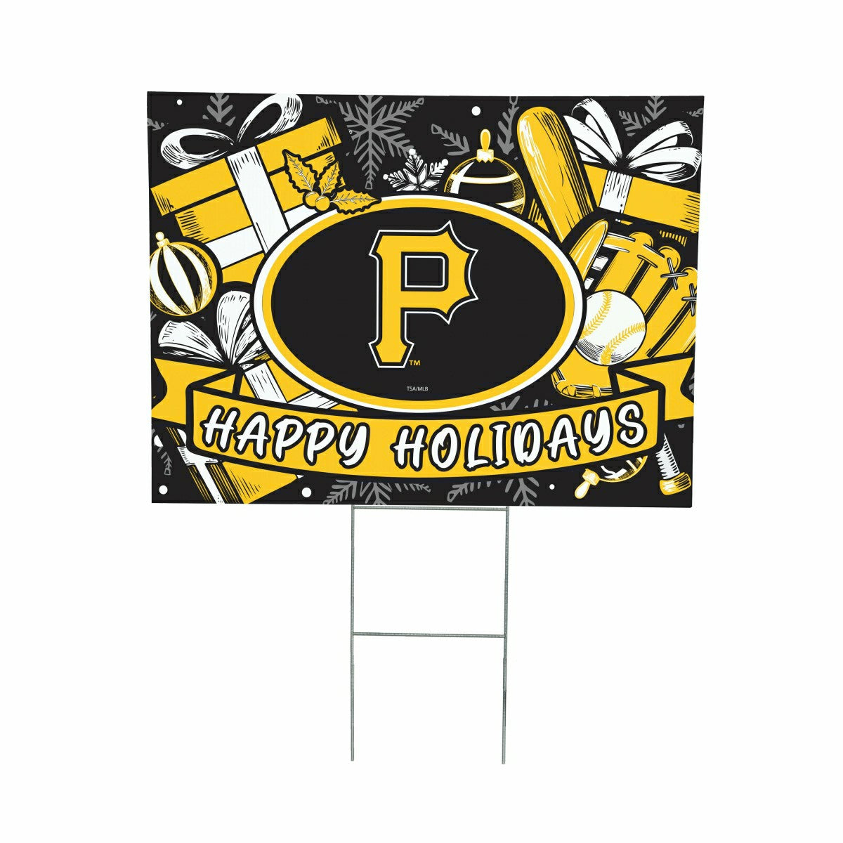 Pittsburgh Pirates Yard Sign, Holiday, MLB, Home