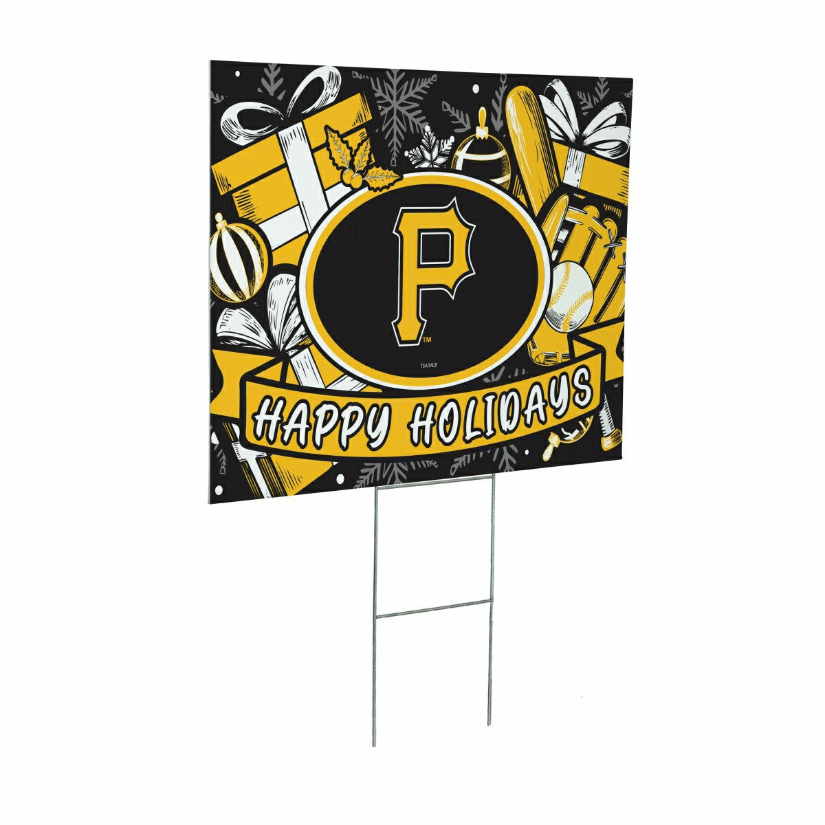 Pittsburgh Pirates Yard Sign, Holiday, MLB, Home