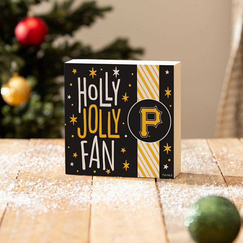 Pittsburgh Pirates Block, Holiday, 6x6, MLB, Home