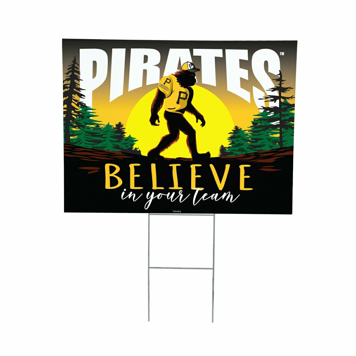 Pittsburgh Pirates Yard Sign, Bigfoot, MLB, Home