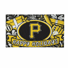 Pittsburgh Pirates Holiday PVC Mat, 28"x16", MLB