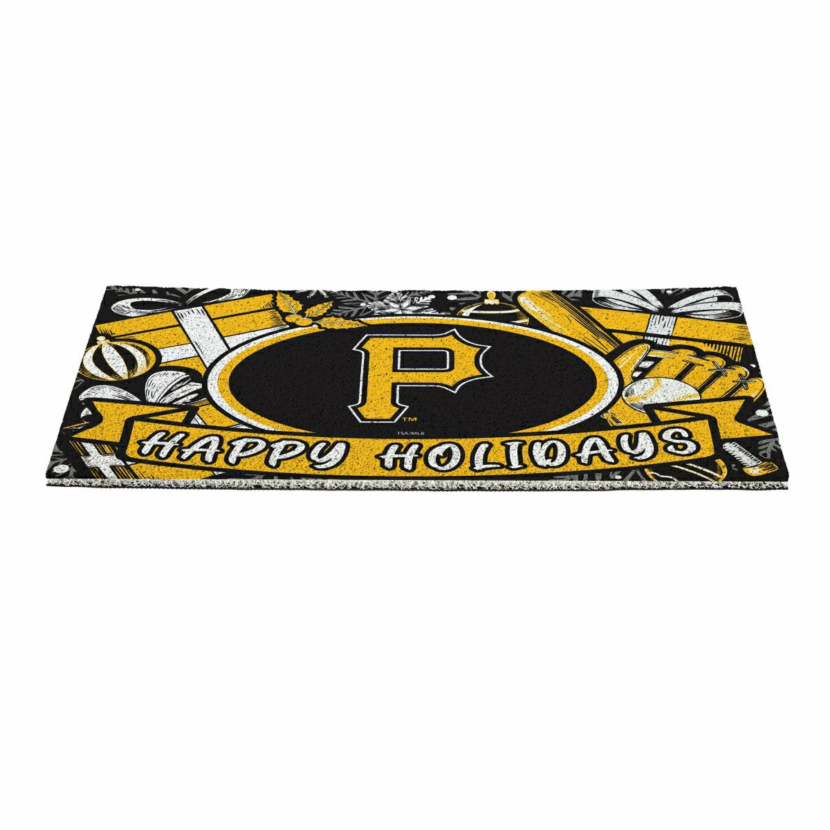 Pittsburgh Pirates Holiday PVC Mat, 28"x16", MLB
