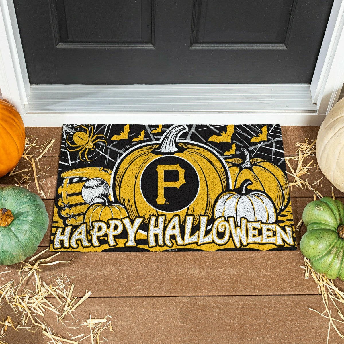 Pittsburgh Pirates Halloween PVC Mat, 28"x16", MLB