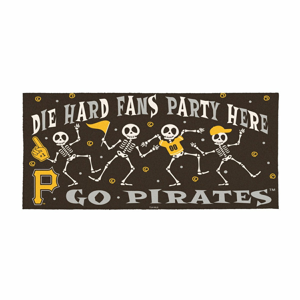 Pittsburgh Pirates Flocked Coir Halloween Sassafras Switch Mat, 22"x10, MLB