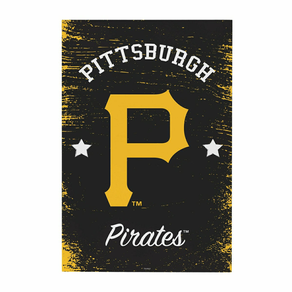 Pittsburgh Pirates Wood Wall Sign, 16x24, MLB, Home