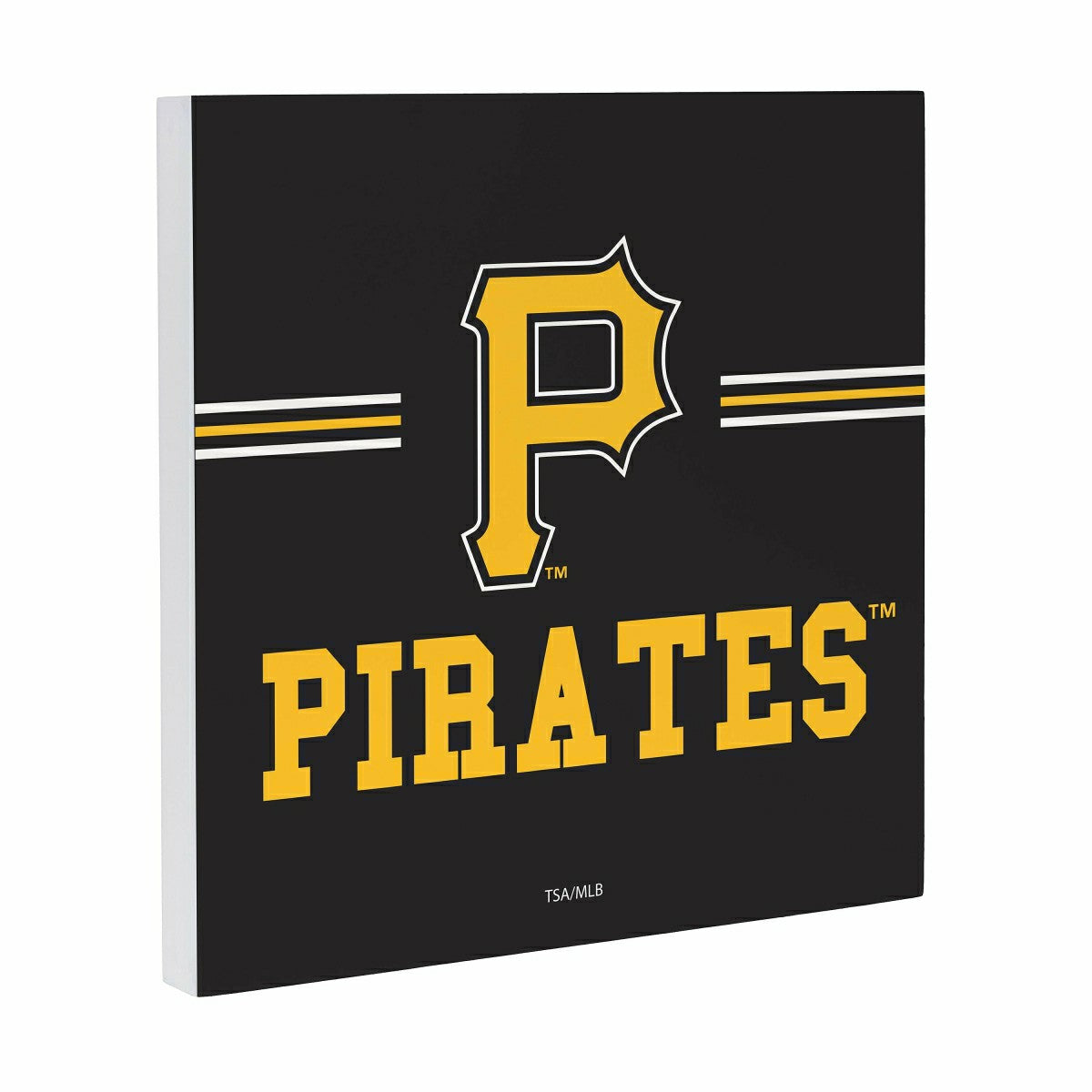 Pittsburgh Pirates Wood Wall Sign, 12x12, MLB, Home
