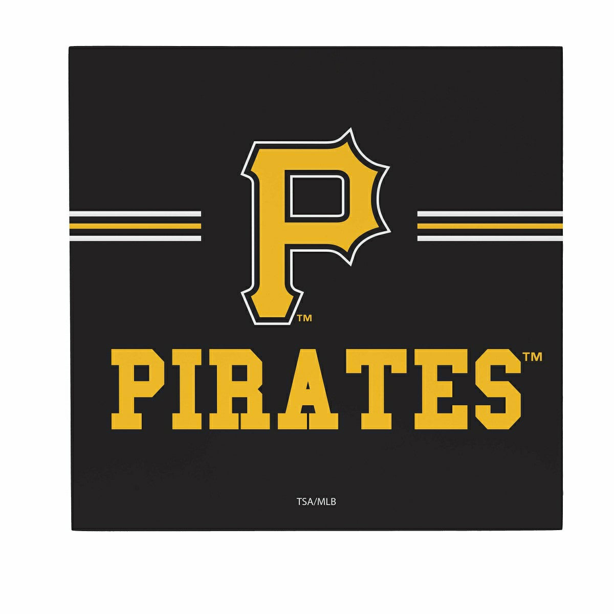 Pittsburgh Pirates Wood Wall Sign, 12x12, MLB, Home