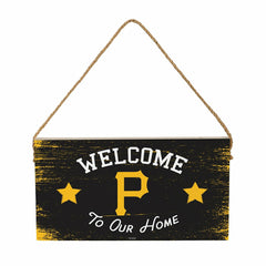 Pittsburgh Pirates Wood Wall Sign, 6x11, MLB, Home