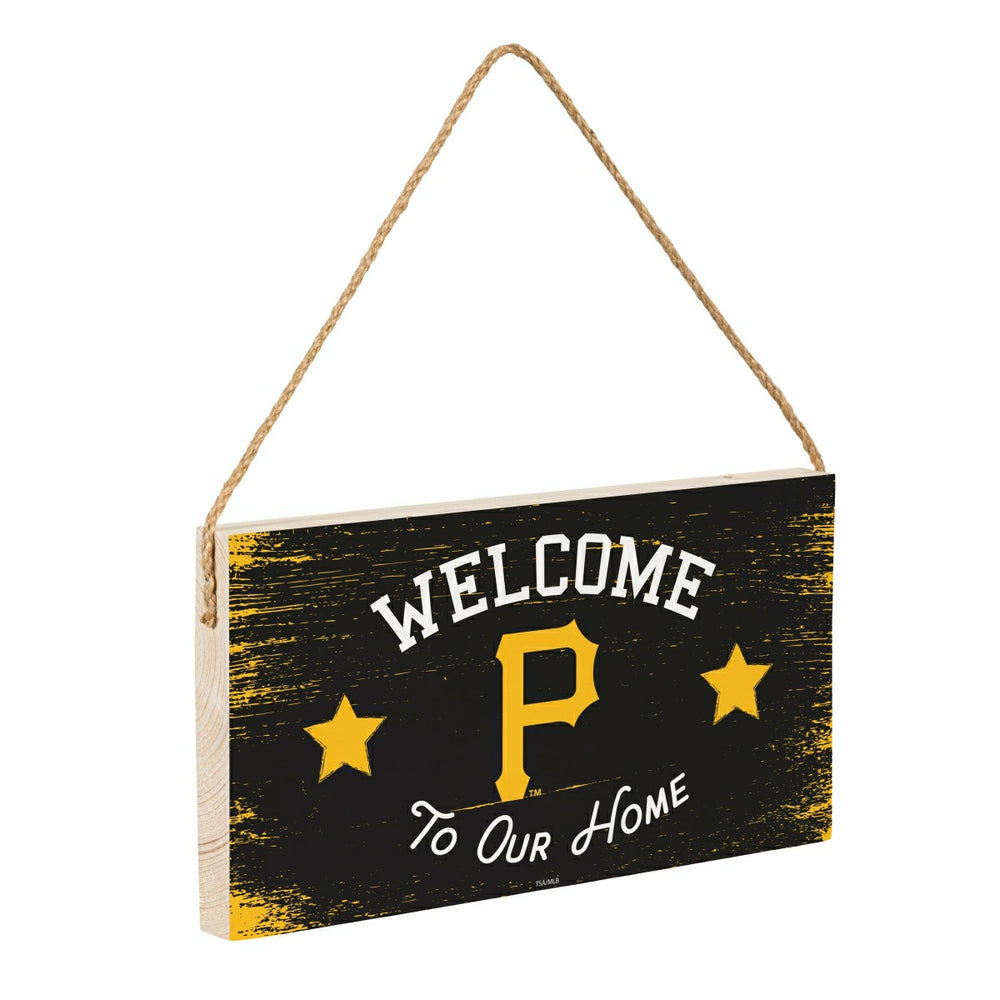 Pittsburgh Pirates Wood Wall Sign, 6x11, MLB, Home