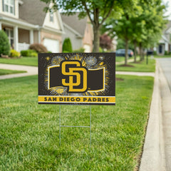 San Diego Padres Yard Sign, Patriotic, MLB, Home