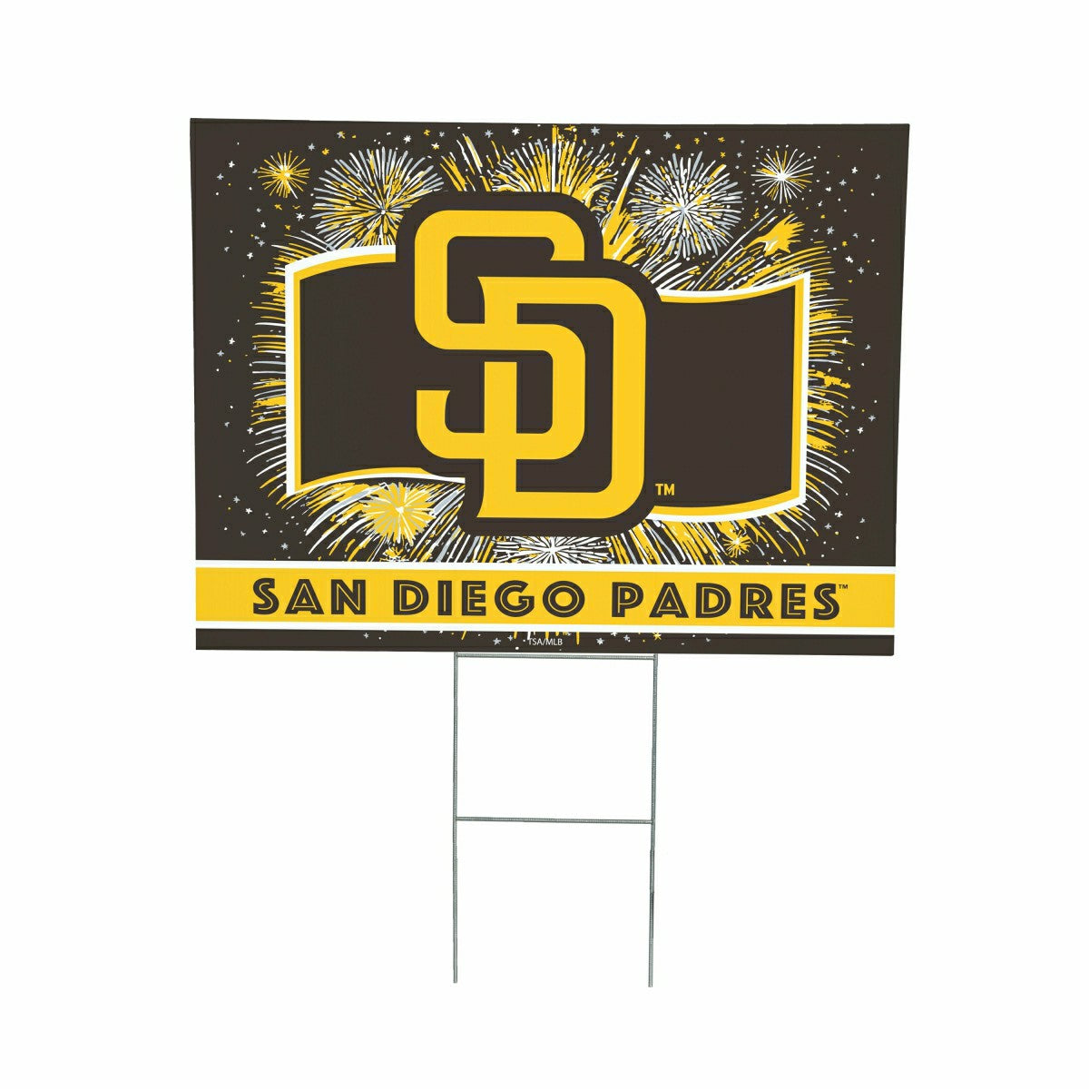 San Diego Padres Yard Sign, Patriotic, MLB, Home