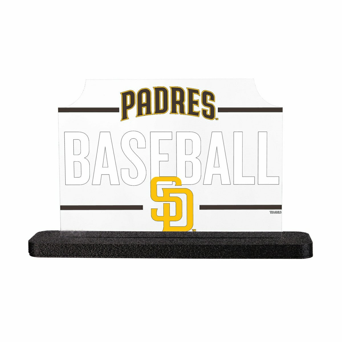 San Diego Padres Baseball Rectangle Desklite LED Decor, MLB, Home