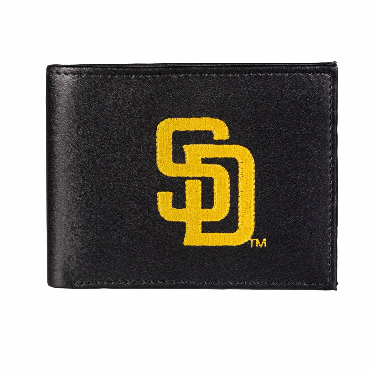 San Diego Padres Black Bi-Fold Embroidered Wallet w/ RFID Blocking, MLB, Home