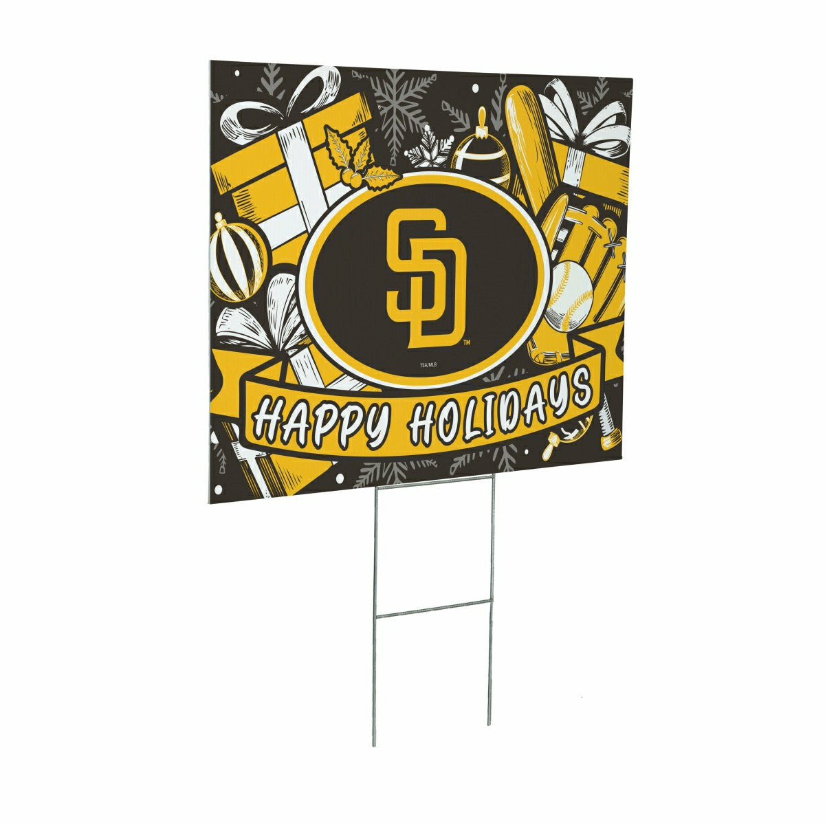 San Diego Padres Yard Sign, Holiday, MLB, Home