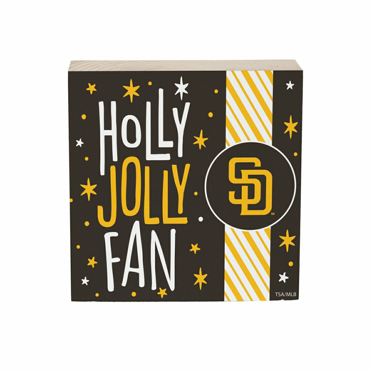 San Diego Padres Block, Holiday, 6x6, MLB, Home