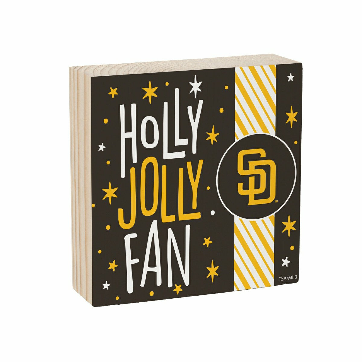 San Diego Padres Block, Holiday, 6x6, MLB, Home