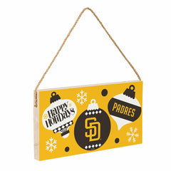 San Diego Padres Holiday Wood Wall Sign, 6x11, MLB, Home
